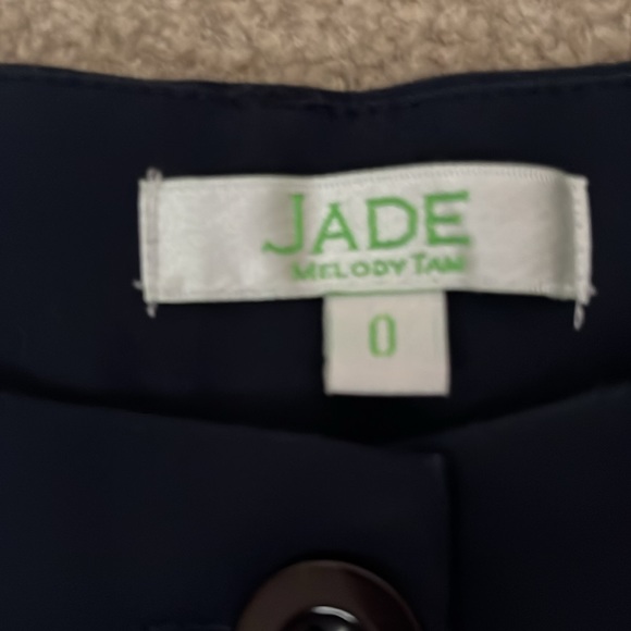 Jade Melody Tam Scalloped Shorts Navy Size 0 - Picture 2 of 5